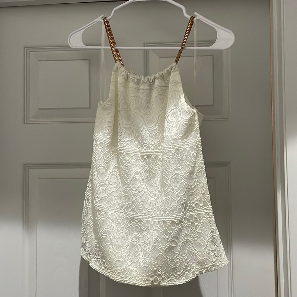 White lace top